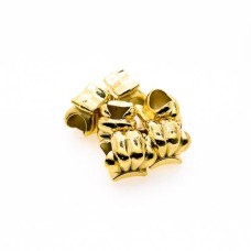 Entremeio Concha 11 x 9 x 10 mm 6 unidades Dourado