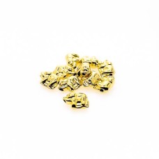 Entremeio Elefante 8 x 4 x 6 mm Dourado 10 unidades 