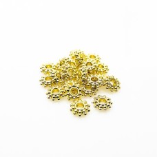 Entremeio Flor 9 x 2.5 mm Dourado 15 gramas