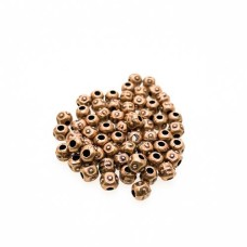 Entremeio Bolinha trabalhado 4 mm Cobre 