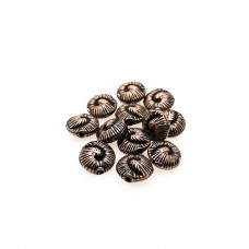 Entremeio Caracol trabalhado 9 x 5 mm Cobre 8 unidades