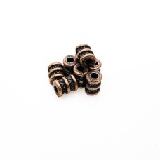 Entremeio Tubo trabalhado 10 x 8 mm Cobre 14 unidades