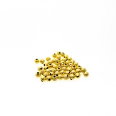 Bola Craquelada Dourada 4 mm 50 unidades