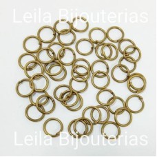 Argola Latão Ouro Velho 2mm Banho Nacional 20 gramas