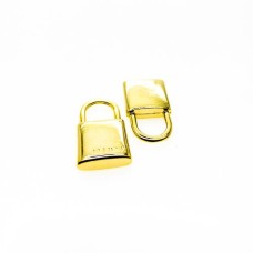 Pingente Cadeado Believe 14 x 5 x 25 mm Dourado 1 unidade