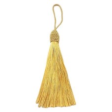 Tassel com Cordinha Para Pendurar 10.8cm Dourado 6 Unidades