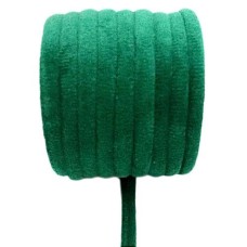 Cordão de Veludo 6mm Verde Bandeira 1 Metro