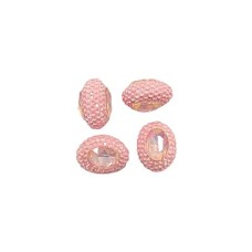 Entremeio Oval Com Stras e Chaton de Cristal 20x24mm Rosa Velho Claro 1 Unidade