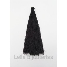 Tassel Preto 9 cm com 8 peças 