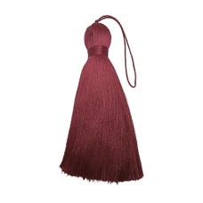 Pingente Tassel de Poliéster 12cm Vermelho Vinho 1 Unidade