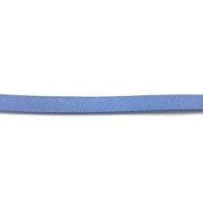 Tira Chata de Couro Sintético 10x3mm Azul Royal 1 Metro 