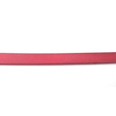 Tira Chata de Couro Sintético 10x3mm Vermelho 1 Metro